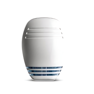 MARINA L - mat bela z modro LED bliskavico - zunanja sirena