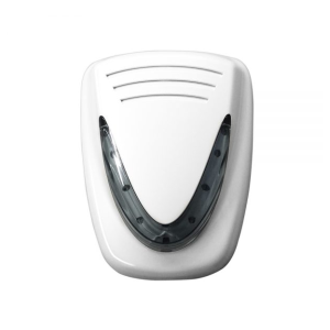 MURANO L - perla bele barve z sivo LED bliskavico - zunanja sirena